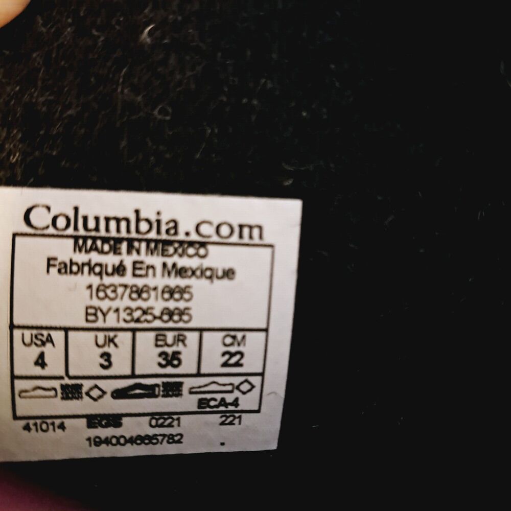 Columbia Powderbug Plus Boots Youth Girls Size 4 Pink Winter Snow Pull On - Picture 13 of 13